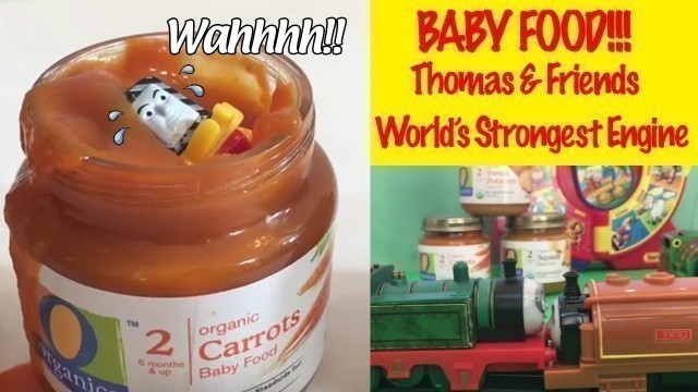 'Baby Food!!! Thomas and Friends World\'s Strongest Engine Toys Challenge'