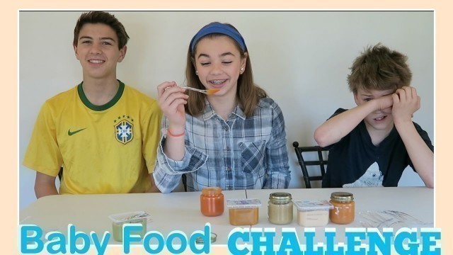 'BABY FOOD CHALLENGE | SURPRISE CHALLENGES | Flippin\' Katie'