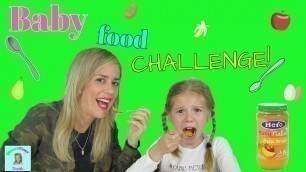 'RETO COMIDA DE BEBE | BABY FOOD CHALLENGE | DIVERTIGUAY'