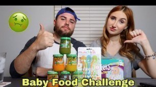 'BABY FOOD CHALLENGE! SO gross!!'