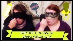 'Baby food challenge med Mamma Norwaytwins'