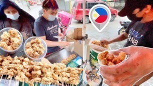 'Young Man Selling Chicken Popcorn On His Cycle | Proben Chicken | Filipino Street Food'