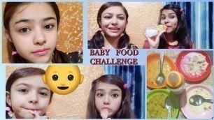 'I Ate Baby food for 24 hours|| Baby food challenge'