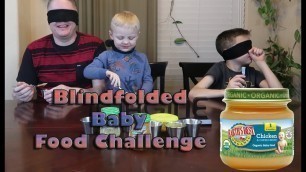 'BLINDFOLDED BABY FOOD CHALLENGE'