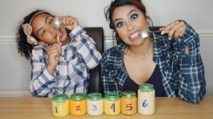 'BABY FOOD CHALLENGE | FT. MY SISTER'