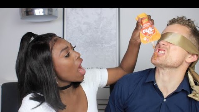 'HUSBAND VS WIFE- DISGUSTING BABY FOOD CHALLENGE!'