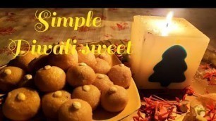 'simple diwali sweet in one minute/ bengal gram sweet/cooking without fire/ happy diwali'