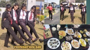 'Foundation day in my college // vlog || food without fire winners 