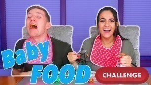'BOYFRIEND AND GIRLFRIEND (PARENTS TO BE!!!) BABY FOOD CHALLENGE!!'