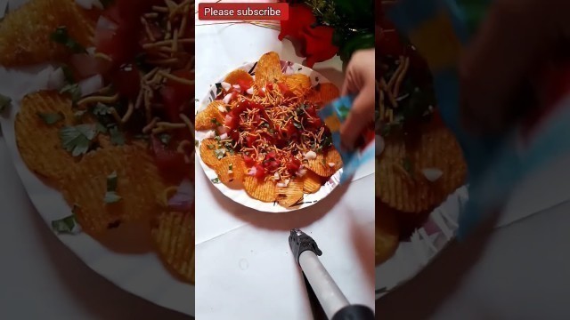 '#shorts#shorts#LAYS CHAAT#LAYS EASY SNACKS #COOKING WITHOUT FIRE# SNACKS RECIPE'