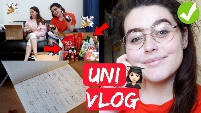 'UNI VLOG | Chemistry Exam & AMAZING FOOD DELIVERY!!'