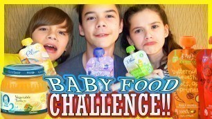 'BABY FOOD CHALLENGE!!  |  KITTIESMAMA'