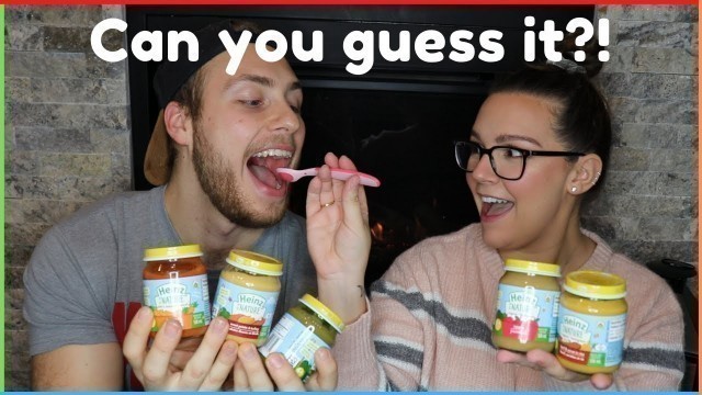 'The BLINDFOLDED BABY FOOD CHALLENGE! | Britt&Nick'