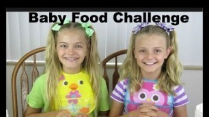 'Baby Food Challenge ~ Jacy and Kacy'