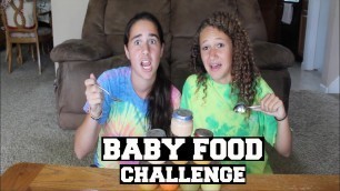 'BABY FOOD CHALLENGE ☹!'