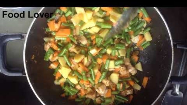 'Chicken vegetable |  চিকেন সবজি | Fast food | Creative food recipe'