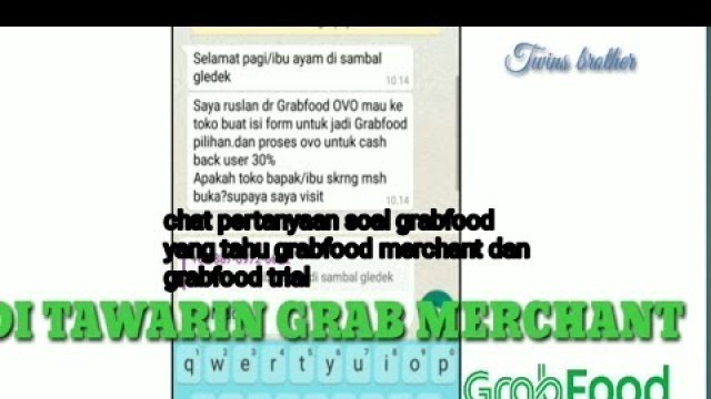 'DAFTAR OVO DAN LANGSUNG DI DAFTARIN GRABFOOD MERCHANT'