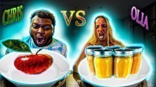 'First To Spit, Loses Baby Food Vs Adult Food Challenge'