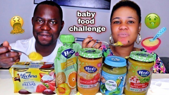 'BABY FOOD CHALLENGE | FRUITS +VEGETABLES +MEAT'