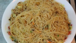 'resep BIHUN GORENG  ala chinese restaurant || bihun goreng babi yang paling simple di jamin enak'