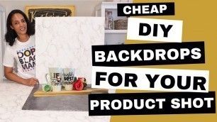 'How to Make Cheap Backdrops for the Best Product Shots? DIY Replica Boards at home!'