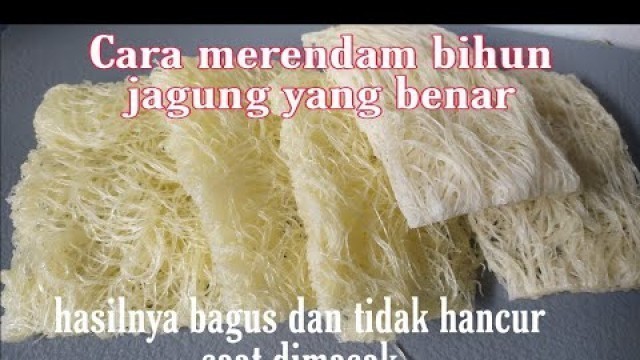 'Cara merendam bihun jagung yang benar'