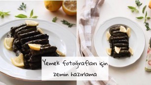 'Yemek Fotoğrafları İçin Arka Zemin Hazırlama / DIY Background Tutorial / Food Photographers'