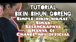 'BIHUN GORENG CHINESE FOOD INI TUTORIAL LENGKAP NYAH #tutorial #bihun_goreng'