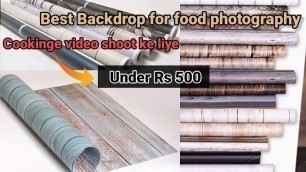 'Backdrop for food Photography | Cooking video Shoot Backdrop'