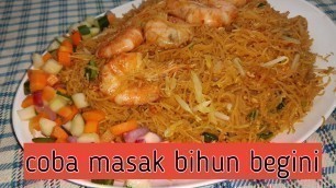 'CARA MEMBUAT BIHUN GORENG SIMPEL DAN LEZAT I resep chinese food'