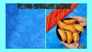 'How to make backdrop at home/ DIY food photography backdrop at home/very cheap and easy to make#easy'