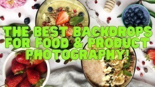 'The best backdrops for food & product photography by HQbackdrops'