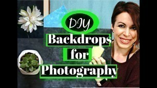 'Best DIY Photography Backgrounds | Product Photography Backdrops | Instagram Backdrops| Home Studio'