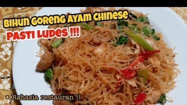 'RESEP BIHUN GORENG SPESIAL , Bihun Goreng Kering, Bihun Goreng Ayam Ala Restauran'