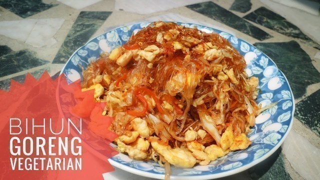 'chinese stir fry vermicelli with vegetables recipe || resep bihun goreng vegetarian ala taiwan'