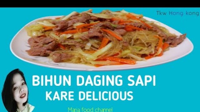 'Resep BIHUN GORENG DAGING SAPI RASA KARE MANTAP LEZAT NAGIH @MARIAFOODCHANNEL IDE BISNIS KULINER'