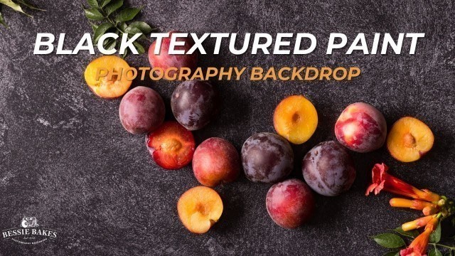 'Black Textured Paint Photography Backdrop | Bessie Bakes Backdrops'