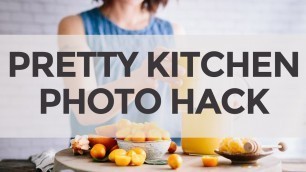 'Faux Kitchen Backdrop Hack for Food Photography'