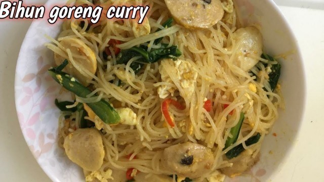 'Bihun goreng bumbu curry || Chinese food || Afni Vlog'