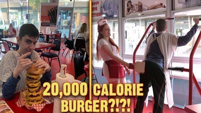 '115 Pound Man vs. 20,000 Calorie Cheeseburger'