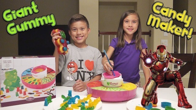 'GIANT GUMMY CANDY MAKER! with Marvel Super Hero Gummies! MESSY FAIL!'