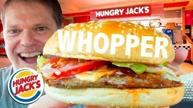 'BURGER KING aka HUNGRY JACKS WHOPPER REVIEW - Fast Food Friday Food Reviews - Greg\'s Kitchen'