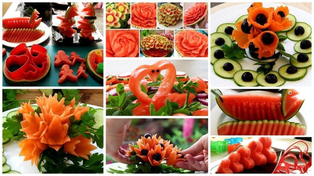 '10 Tricks With Fruits And Veggies - Creative Food Art Ideas'