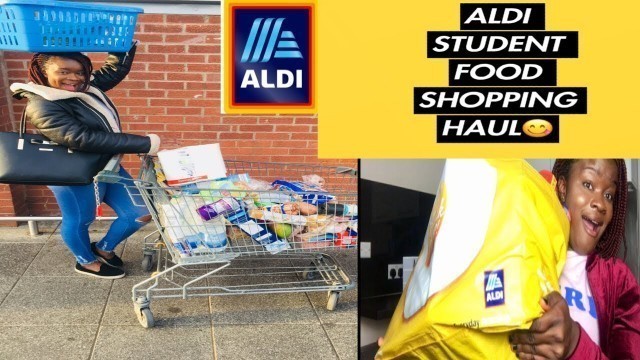 'FIRST EVER ALDI FOOD SHOP HAUL | UNI STUDENT UK 2018 | ESSENTIAL FOOD ITEMS FOR STUDENT |'