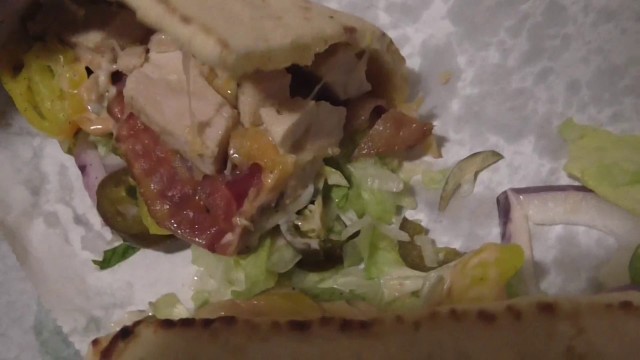 'Subway Chicken Bacon Ranch Melt Flatbread Sandwich!! Fast Food Reviews 2017'