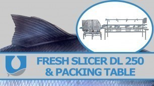 'Salmon Slicer: Fresh Slicer DL 250 & Packing Table  |  Uni-Food Technic A/S'