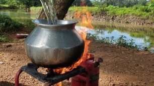 'Village food trials | Fried Rice And Chicken Fried Gravy | First Video'