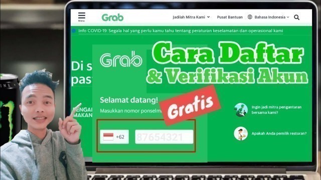 'Tutorial Cara Daftar Akun Grab Customer Di Android - Membuat Akun Grab'