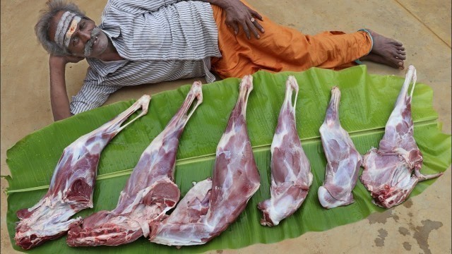 'Fried Mutton Leg Prepared by my Daddy Arumugam / Village food factory'