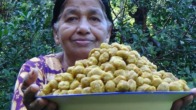 'Village Food / Cooking Soy Meat (TVP) in my village by my Mom'